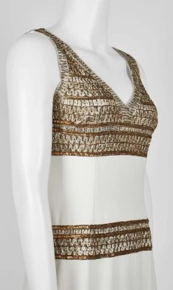 Adrianna Papell - AP1E206786 Embellished V-Neck Sheath Dress 13 Adrianna Papell - AP1E206786 Embellished V-Neck Sheath Dress