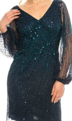 Adrianna Papell - AP1E206864 Beaded Cocktail Dress 11 Adrianna Papell - AP1E206864 Beaded Cocktail Dress