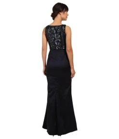 Formal Gowns Adrianna Papell - Bateau Neckline Sequined Long Dress AP1E200234 6 Formal Gowns Adrianna Papell - Bateau Neckline Sequined Long Dress AP1E200234