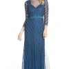 Adrianna Papell - Beaded Illusion Dress 91909700 Formal Gowns