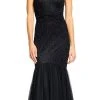 Adrianna Papell - Beaded Tulle Mermaid Gown AP1E200879 Formal Gowns 1 Adrianna Papell - Beaded Tulle Mermaid Gown AP1E200879 Formal Gowns