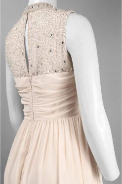 Adrianna Papell - Bejeweled Closed Neck Chiffon Gown 231M70230 Formal Gowns