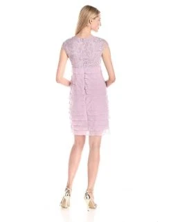 Adrianna Papell - Cap Sleeve Lace Tiered Dress 12245260 Cocktail Dresses