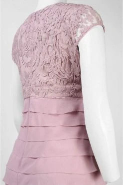 Adrianna Papell - Cap Sleeve Lace Tiered Dress 12245260 Cocktail Dresses