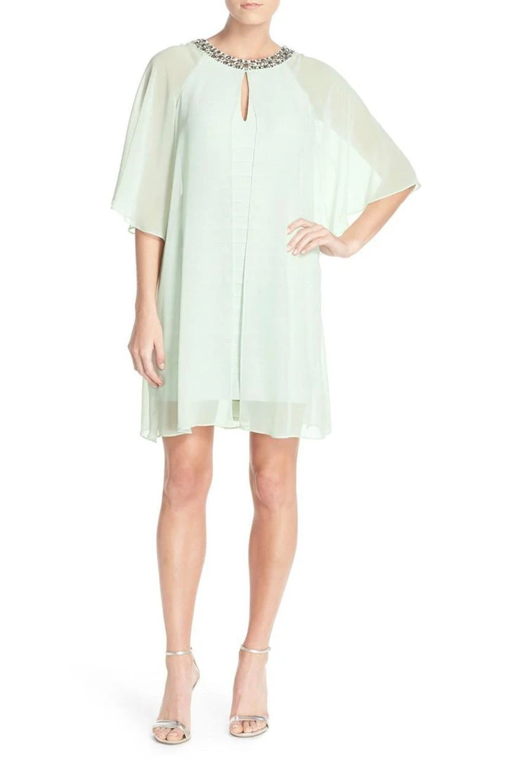 Adrianna Papell - Chiffon Overlay Tent Dress 12261960 3 Adrianna Papell - Chiffon Overlay Tent Dress 12261960