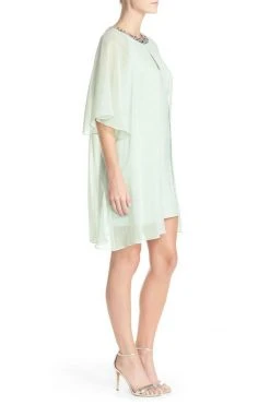 Adrianna Papell - Chiffon Overlay Tent Dress 12261960 8 Adrianna Papell - Chiffon Overlay Tent Dress 12261960