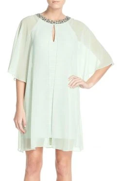 Adrianna Papell - Chiffon Overlay Tent Dress 12261960 9 Adrianna Papell - Chiffon Overlay Tent Dress 12261960