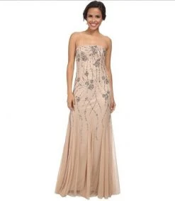 Formal Gowns Adrianna Papell - Embellished Strapless Gown 91897540