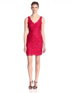 Cocktail Dresses Adrianna Papell - Floral Lace V-Neck Sleeveless Dress 41895500 16 Cocktail Dresses Adrianna Papell - Floral Lace V-Neck Sleeveless Dress 41895500