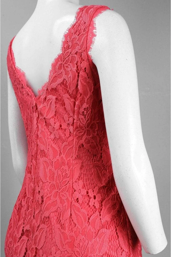 Cocktail Dresses Adrianna Papell - Floral Lace V-Neck Sleeveless Dress 41895500 12 Cocktail Dresses Adrianna Papell - Floral Lace V-Neck Sleeveless Dress 41895500