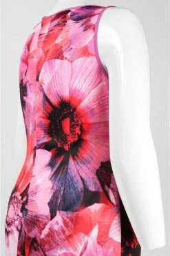 Adrianna Papell - Floral Print V-Neck Dress 11252351