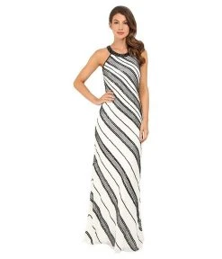 Adrianna Papell - Halter Long Dress 91918240