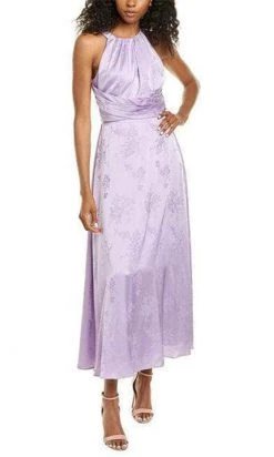 Adrianna Papell - High Halter Floral Formal Dress AP1D104066 - 1 Pc Plush Lilac In Size 4 Available Cocktail Dresses