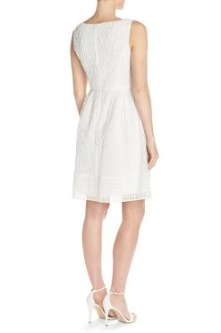 Cocktail Dresses Adrianna Papell - Lace Bateau Neck Dress 13262900