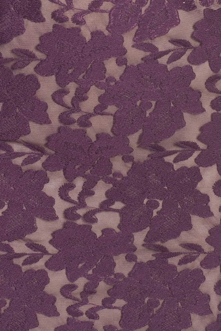 Adrianna Papell - Lace Bateau Sheath Dress AP1D100772 - 1 Pc Plum Wine In Size 8 Available 9 Adrianna Papell - Lace Bateau Sheath Dress AP1D100772 - 1 Pc Plum Wine In Size 8 Available