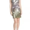 Cocktail Dresses Adrianna Papell - Multi-Color Sequined Short Dress 41921970