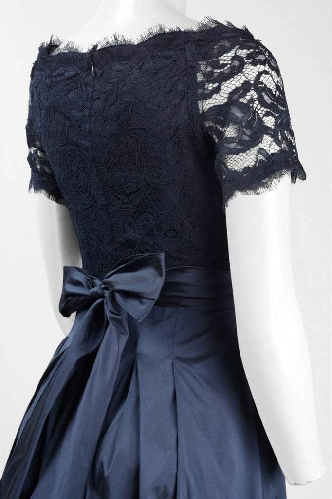 Formal Gowns Adrianna Papell - Off-Shoulder Taffeta A-line Gown AP1E201965 - 1 Pc Navy In Size 16 Available 6 Formal Gowns Adrianna Papell - Off-Shoulder Taffeta A-line Gown AP1E201965 - 1 Pc Navy In Size 16 Available