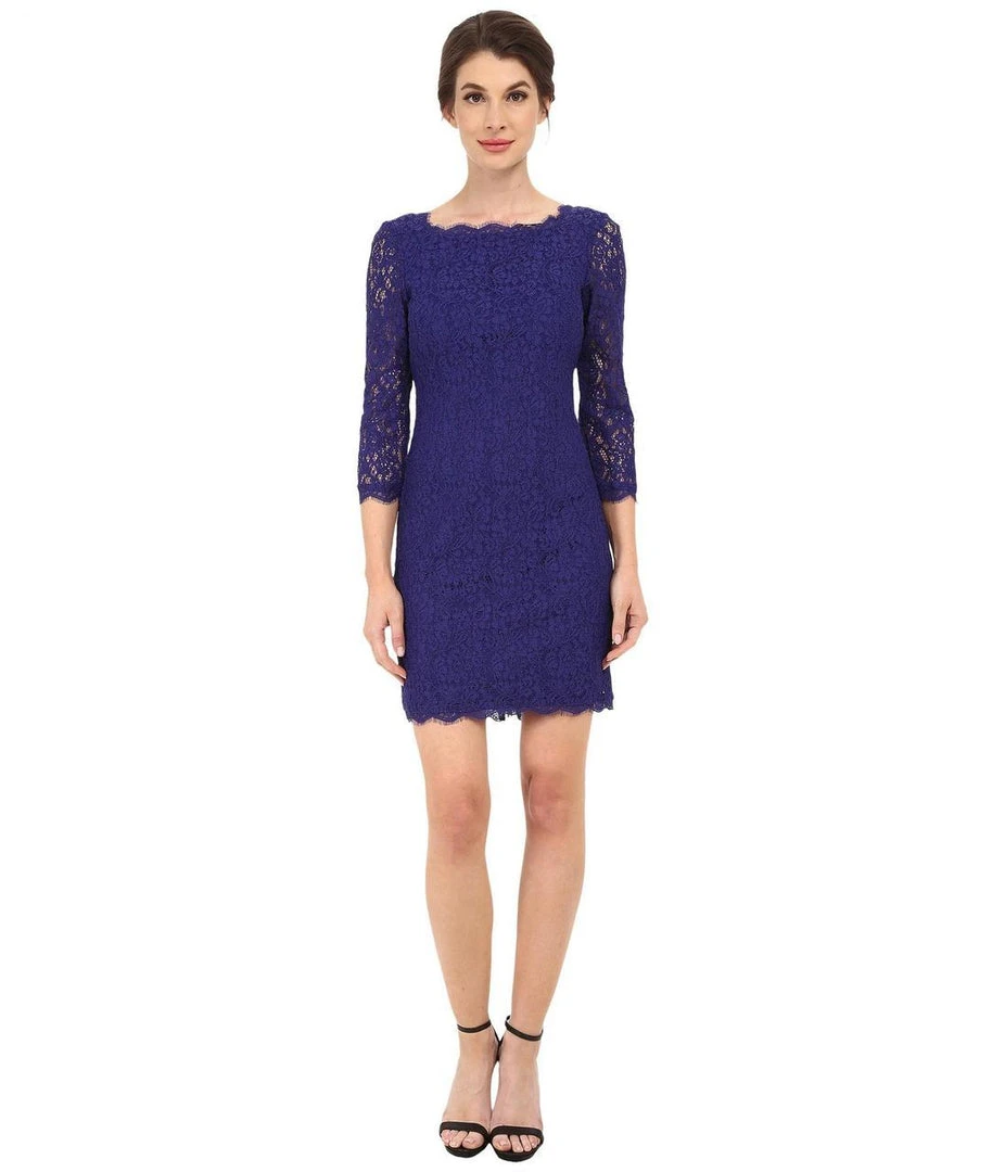 Adrianna Papell - Quarter Length Sleeve Lace Dress 41864780 Cocktail Dresses 11 Adrianna Papell - Quarter Length Sleeve Lace Dress 41864780 Cocktail Dresses
