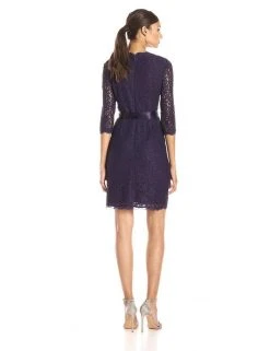 Cocktail Dresses Adrianna Papell - Quarter Length Sleeves Lace Short Dress 41910400 16 Cocktail Dresses Adrianna Papell - Quarter Length Sleeves Lace Short Dress 41910400