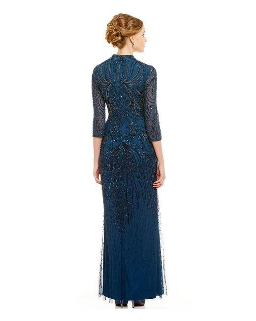 Formal Gowns Adrianna Papell - Quarter Length Sleeves Long Dress AP1E200282 4 Formal Gowns Adrianna Papell - Quarter Length Sleeves Long Dress AP1E200282