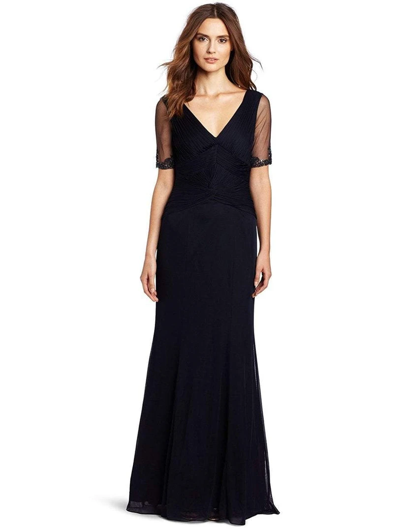 Formal Gowns Adrianna Papell - Ruched V-Neck Dress 81870060 3 Formal Gowns Adrianna Papell - Ruched V-Neck Dress 81870060