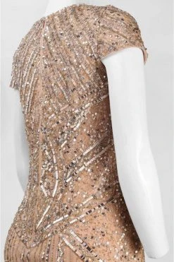 Adrianna Papell - Sequined Ornate Dress 41911070 Cocktail Dresses 7 Adrianna Papell - Sequined Ornate Dress 41911070 Cocktail Dresses