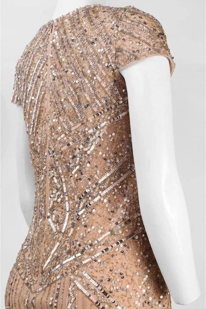 Adrianna Papell - Sequined Ornate Dress 41911070 Cocktail Dresses 5 Adrianna Papell - Sequined Ornate Dress 41911070 Cocktail Dresses