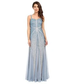 Adrianna Papell - Sleeveless Sequined Dress 91918160