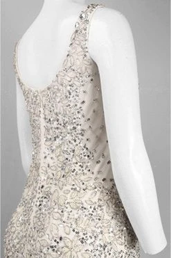 Adrianna Papell - Square Neck Sleeveless Sparkling Gown 91895430