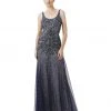 Adrianna Papell - Square Neck Sleeveless Sparkling Gown 91895430
