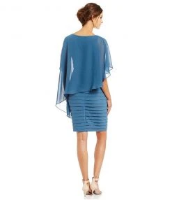 Adrianna Papell - Square Neckline Jersey Dress 11222320 Cocktail Dresses