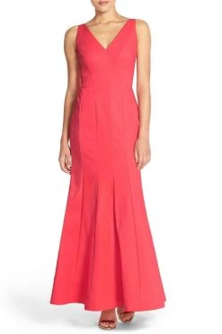 Aidan Mattox - 151A13540 Sleeveless V-Neck A-Line Dress Formal Gowns