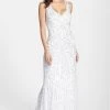 Formal Gowns Aidan Mattox 54456430 Sequin Adorned Sleeveless Long Dress In Ivory 2 Formal Gowns Aidan Mattox 54456430 Sequin Adorned Sleeveless Long Dress In Ivory