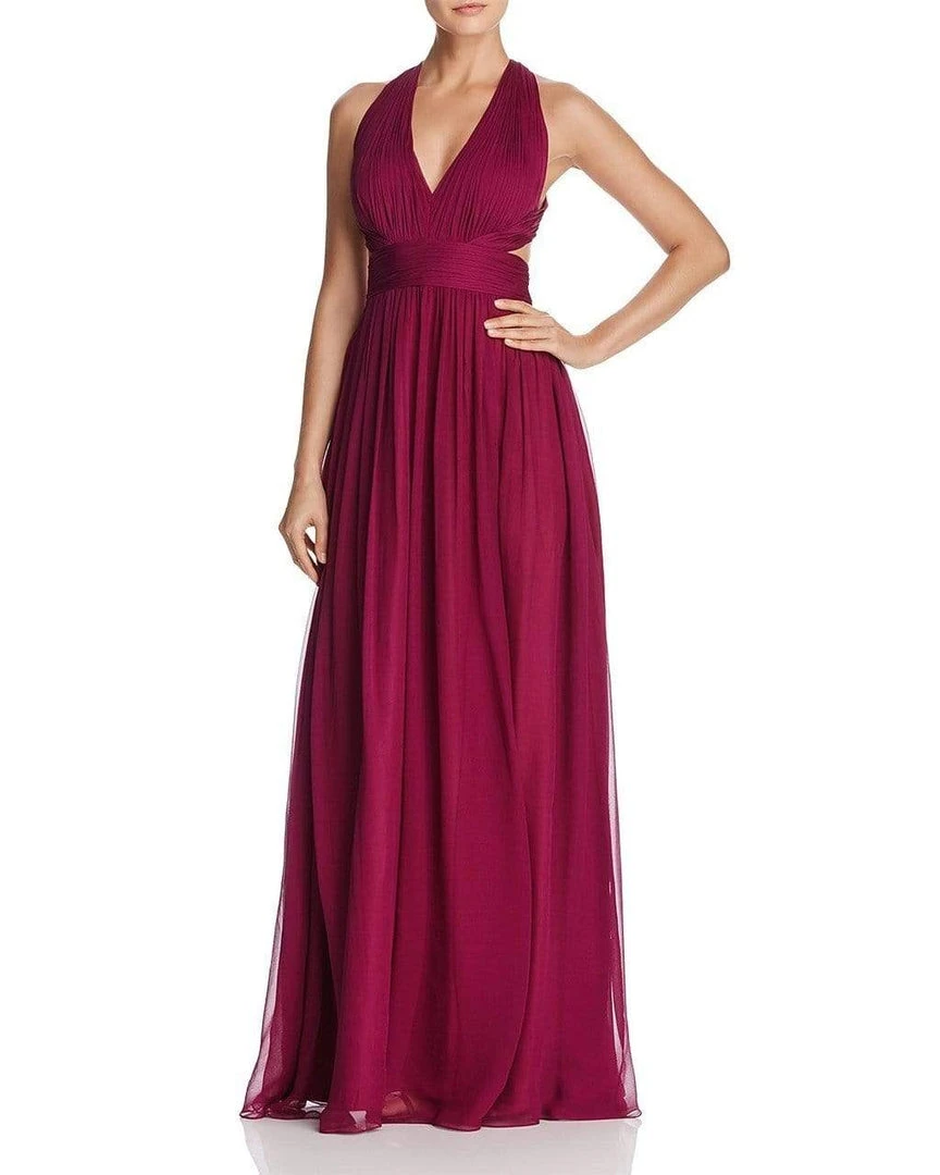Formal Gowns Aidan Mattox - 54456770 Plunging Cutout A-Line Flowing Silk Dress 3 Formal Gowns Aidan Mattox - 54456770 Plunging Cutout A-Line Flowing Silk Dress