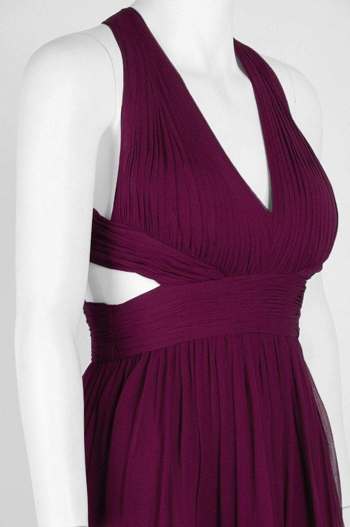 Formal Gowns Aidan Mattox - 54456770 Plunging Cutout A-Line Flowing Silk Dress 6 Formal Gowns Aidan Mattox - 54456770 Plunging Cutout A-Line Flowing Silk Dress