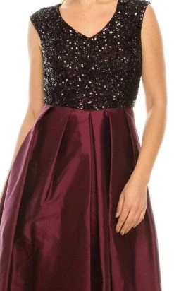 Formal Gowns Aidan Mattox - 54465580 Sequined Pleated A-Line Dress 9 Formal Gowns Aidan Mattox - 54465580 Sequined Pleated A-Line Dress