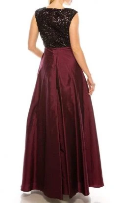 Formal Gowns Aidan Mattox - 54465580 Sequined Pleated A-Line Dress