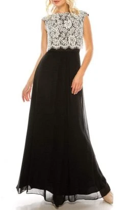 Aidan Mattox - 54466880 Lace Bateau A-Line Dress Formal Gowns