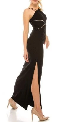 Formal Gowns Aidan Mattox - 54469740 Asymmetrical Sheath Dress With Slit