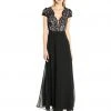 Formal Gowns Aidan Mattox - Aidan By MN1E200675 Lace V-neck Chiffon A-line Dress 1 Formal Gowns Aidan Mattox - Aidan By MN1E200675 Lace V-neck Chiffon A-line Dress