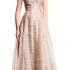 Aidan Mattox - Bead Embellished V-Neck A-Line Evening Gown MD1E200878 - 1 Pc Sepia In Size 0 Available 2 Aidan Mattox - Bead Embellished V-Neck A-Line Evening Gown MD1E200878 - 1 Pc Sepia In Size 0 Available