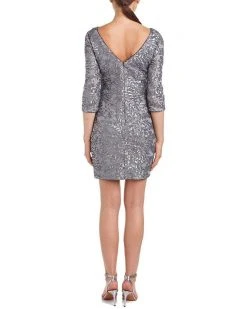 Aidan Mattox - Beaded Bateau Neck Dress 151A11810