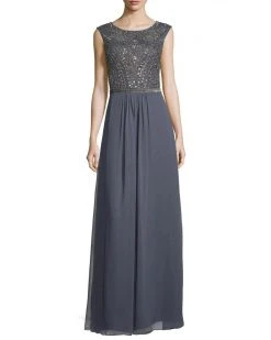 Aidan Mattox - Embellished Bateau Neck Dress 54466960 Formal Gowns