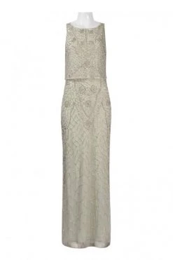 Formal Gowns Aidan Mattox - Embellished Bateau Neck Dress 54468710