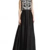 Aidan Mattox - Embroided A Line Long Dress 54470750