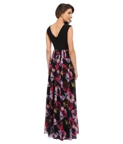 Aidan Mattox - Floral Chiffon Dress 151A14930 Formal Gowns