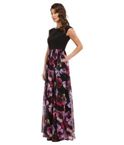 Aidan Mattox - Floral Chiffon Dress 151A14930 Formal Gowns