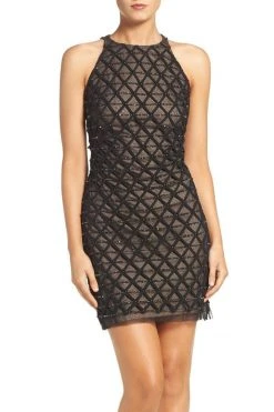 Cocktail Dresses Aidan Mattox - Halter Neckline Embellished Short Dress 54473450 7 Cocktail Dresses Aidan Mattox - Halter Neckline Embellished Short Dress 54473450