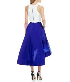 Aidan Mattox - Jewel Neckline High Low Dress MN1E200334