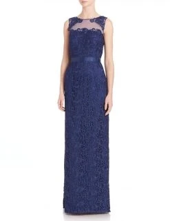 Formal Gowns Aidan Mattox - Lace Long Dress 251706210